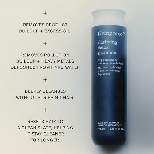 Living Proof Clarifying Detox Shampoo 8 Fl Oz - Deep Cleanses Hair & Color Protect