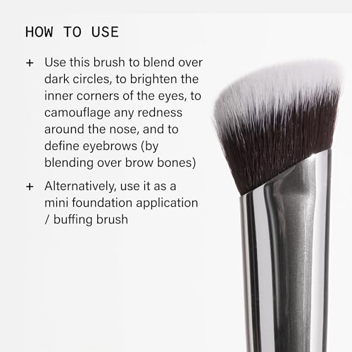 Pro Angled Concealer Brush - Vegan Blending Makeup Tool for Precision