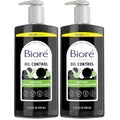 Biore Deep Pore Charcoal Face Wash, Daily Facial Cleanser for Dirt & Makeup Removal, for Oily Skin, 11.45 fl oz, Value Size (Pack of 2)