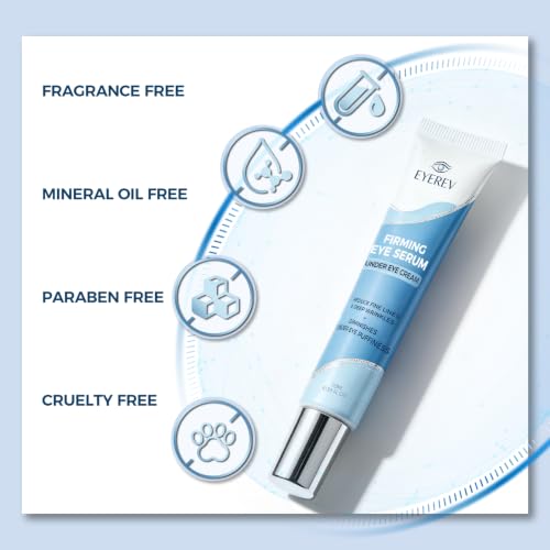 Rapid Reduction Eye Serum 0.33 Fl Oz - Reduces Under-Eye Bags Wrinkles Dark Circles Fine Lines Crow's Feet