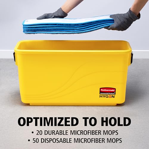 Commercial Microfiber Mop Bucket with Charging and Storage for Janitorial Cleaning