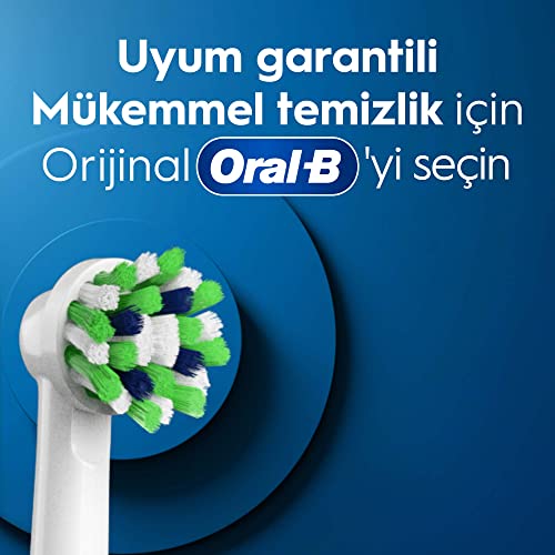 Oral-B Black CrossAction Replacement Toothbrush Heads 4 Pack - Compatible with All Oral-B Electric Brushes