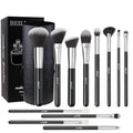 BEILI 12pcs Makeup Brush Set with Holder - Premium Synthetic Kabuki Face & Eye Brushes