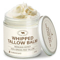 Beef Tallow Honey Balm for Skin: 100% Grass-Fed Beef Tallow Moisturizer For Face and Body - Organic Moisturizer Cream with Olive Oil Manuka Honey for Eczema and Dry Skin 2OZ