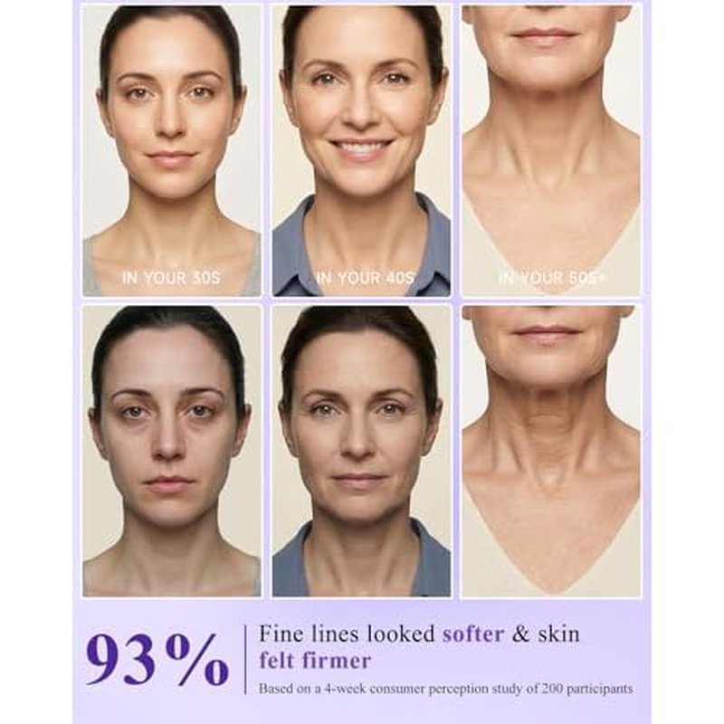 Firming Face & Neck Cream - 7% Hyaluronic Acid & Retinol - Anti-Aging Collagen Moisturizer for Mature Women, Day & Night Formula 1.7 oz