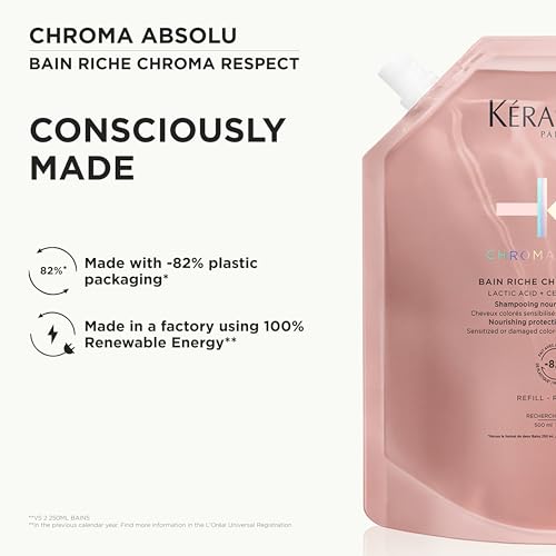 Kerastase Chroma Absolu Shampoo Riche 16.9 Fl Oz for Color-Treated Hair
