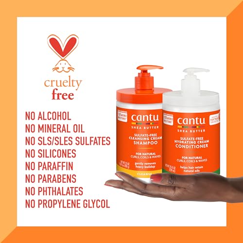 Shea Butter Shampoo & Conditioner Set for Natural Hair - Hydrating & Nourishing