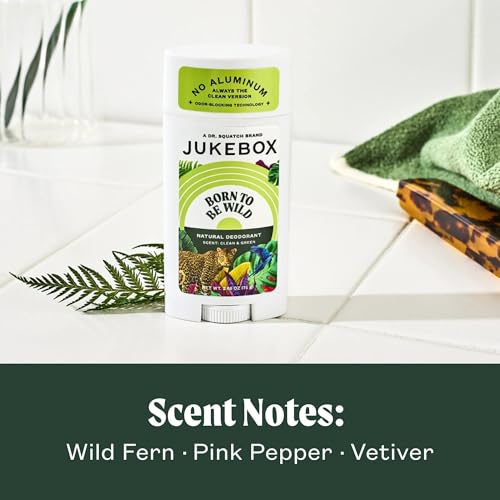 JUKEBOX Born to Be Wild Natural Women’s Deodorant 3-Pack - Aluminum-Free, Long-Lasting, Cruelty-Free