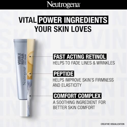 Neutrogena Visible Repair Retinol Eye Cream for Dark Circles & Fine Lines 15g