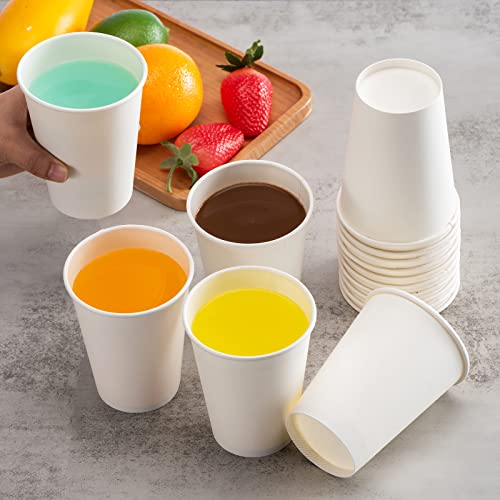 12 oz Disposable Coffee Cups - 1000 Pack Hot & Cold Paper Cups for Party Home Office Variation of 12.0 ounces / 12 oz / 1000 Pack