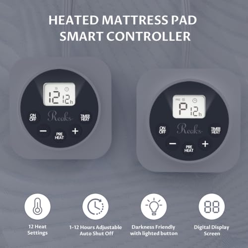 Heated Mattress Pad Queen with 3D Air Fabric & Preheat - Air Layer Variant