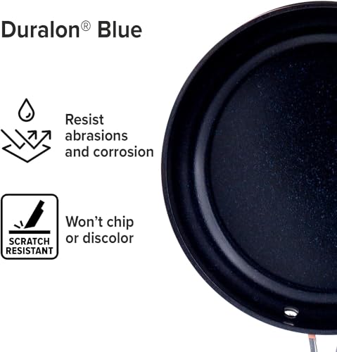 Nuwave 3-Piece Non-Stick Fry Pan Set - Rustic Copper Variation, 8, 10, 12 Inch