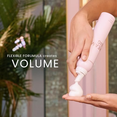 Beachwaver Dream Big Volumizing Mousse 7oz - Lightweight, Vegan Hair Foam with Pink Sugar Fragrance