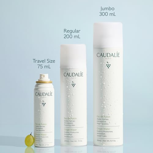 Caudalie Grape Water Moisturizing Face Mist 7 Fl Oz – Hydrating & Soothing Toner