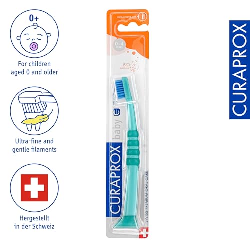 Baby Toothbrush Ultra-Soft Bristles for Gentle Gums - Pack of 4 - Random Colors