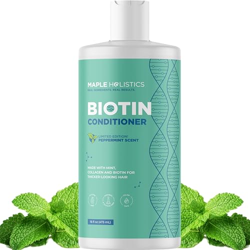 Maple Holistics Mint Volumizing Biotin Conditioner for Thinning Hair - 16 Fl Oz
