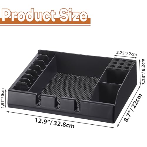 Small Plastic Barber Organizer Tray for Trimmers, Razors, Scissors & Combs