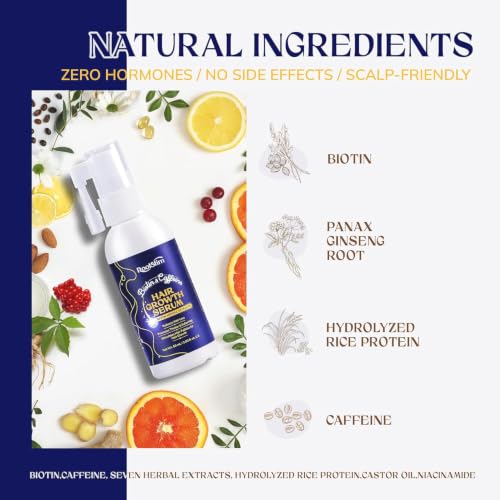 RootStim Hair Growth Serum with Biotin & Herbal Extracts - Thinning Hair Treatment for Men & Women