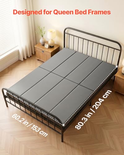 Queen Size Foldable Bunkie Board for Mattress Support - Anti-Sag, Non-Slip