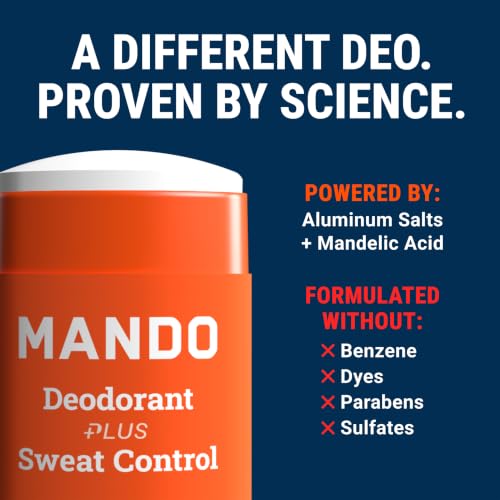 Mando Antiperspirant Deodorant Stick for Men - Clover Woods, 2 Pack, 2.6 oz