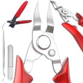 Ingrown Toenail Clippers (Upgrade), Steel Nail Clippers for Professional Podiatrist, Unique Long Handle Curved Blade Tool for Thick & Ingrown Nails, Suitable for Men, Women and Elderly (red)