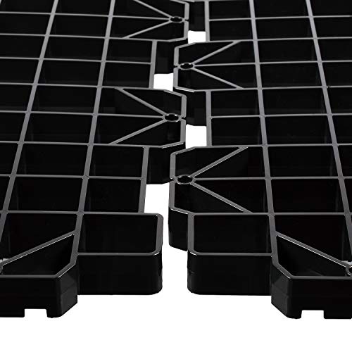 Attic Dek Black Attic Flooring Storage System - Easy Install Pallet Boards, Supports 250 lbs