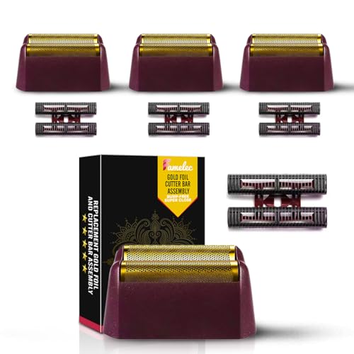 Gold 4 Pack Replacement Foil for Wahl Shaver - Compatible with 5 Star Series Finale