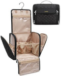 BAGSMART X-Large Black Hanging Travel Toiletry Bag Water-Resistant Organizer