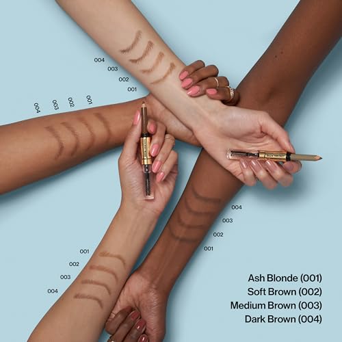 Revlon ColorStay Brow Fantasy, All In One Eyebrow Powder Pencil with Shaping Clear Gel, Gel Infused with Panthenol, Smudge-proof, 16HR Visibly Full Brows, 001 Ash Blonde