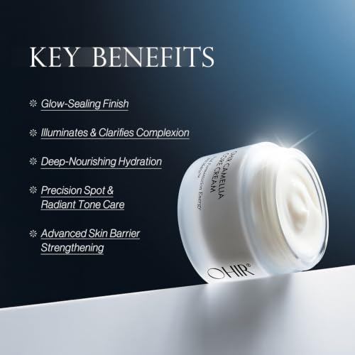 OHIR White Camellia Glutathione Face Cream 50ml Hydrating Brightening Skincare