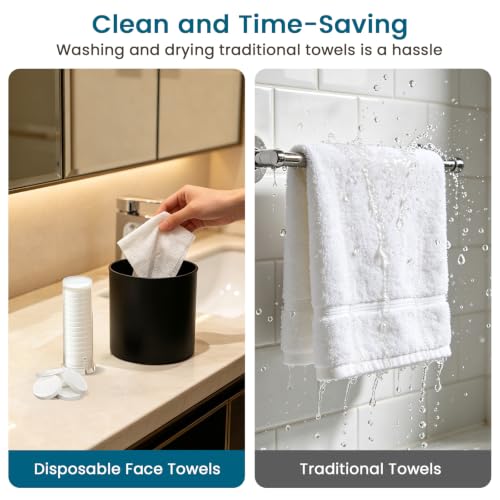 Disposable Face Towels for Hot Towel Warmer - Cream, 60PCS Refill Set