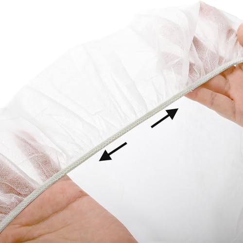 Disposable Fitted Massage Table Sheets 30 Pack - Breathable Non-Woven Covers for Spa & Salon, 35x86 Inches, White