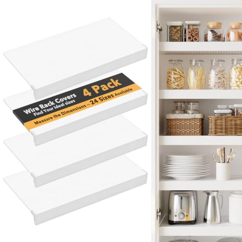 SpaceAid Wire Shelf Covers for Pantry Rack - 30W x 16D - White, 4 Pack Variation of THIS listing