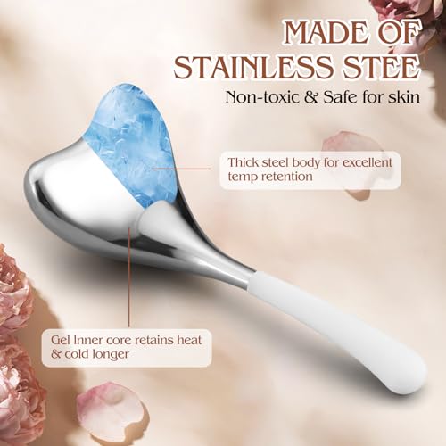 Running Man Silver Cryo Face Sticks Gua Sha & Massage 2-in-1 Cold Globes