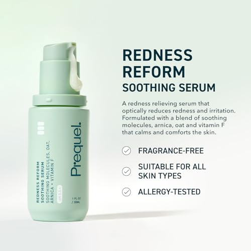 Prequel Skin Redness Reform 1oz Serum (Pack of 2) – Calming Oat & Vitamin F Formula