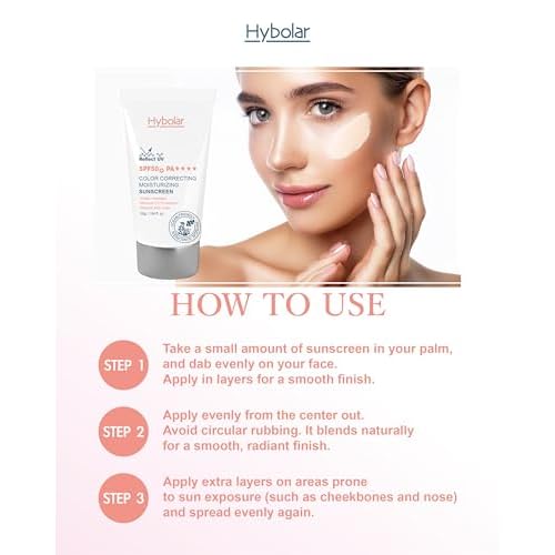 Tinted Mineral Face Sunscreen SPF 50 ? Broad Spectrum NonComedogenic with Vitamin C Skin Moisturizer for Sensitive Skin & Kids