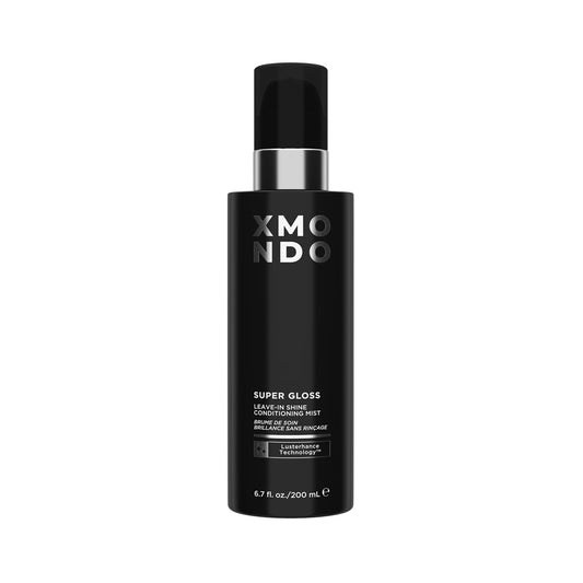 XMONDO Hair Super Gloss Leave-in Shine Conditioning Mist – Lightweight Conditioning Spray with Provitamin B5, Bond Booster, UV and Heat Protection, Tames Frizz, Boost Shine, 6.7 fl oz