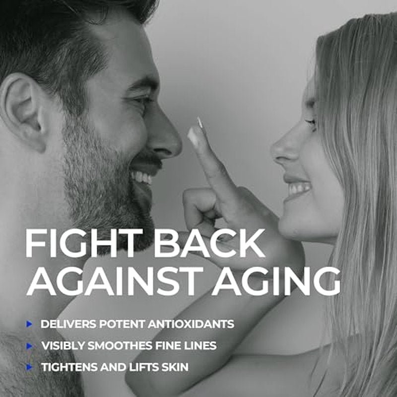 HommeFace Men¡¯s Advanced Age Defense Anti-Wrinkle Day & Night Face Cream - Korean Skincare Technology with Volufiline, Ceramide, Hyaluronic Acid, Peptides & Collagen, 1.76 oz