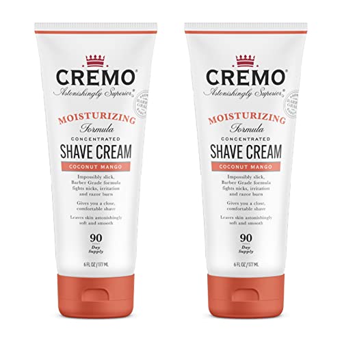 Cremo Coconut Mango Moisturizing Shave Cream, Astonishingly Superior Ultra-Slick Shaving Cream & Vanilla Orchid Moisturizing Shave Cream, Astonishingly Superior Ultra-Slick Shaving Cream