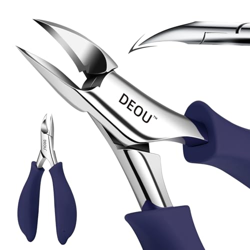 Dark Blue Stainless Steel Podiatrist Nail Clippers Heavy Duty Manicure Pliers for Thick Nails