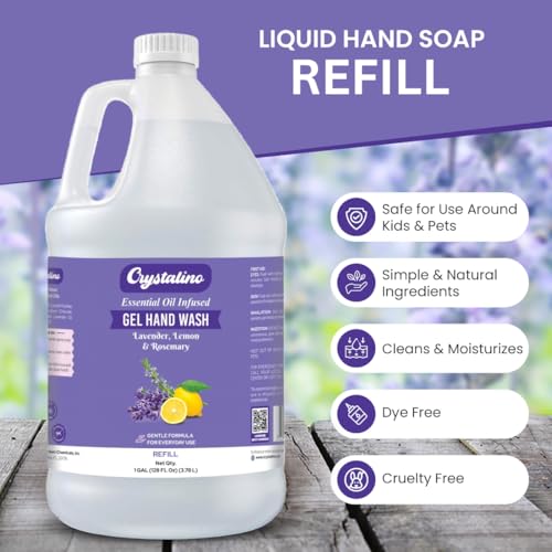 Lavender Liquid Hand Soap Refill Gallon - Eco-Friendly Moisturizing Hand Wash