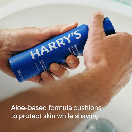 Harry's Obsidian Chrome Shaving Kit for Men - Razor Handle, 5 Refills & Gel