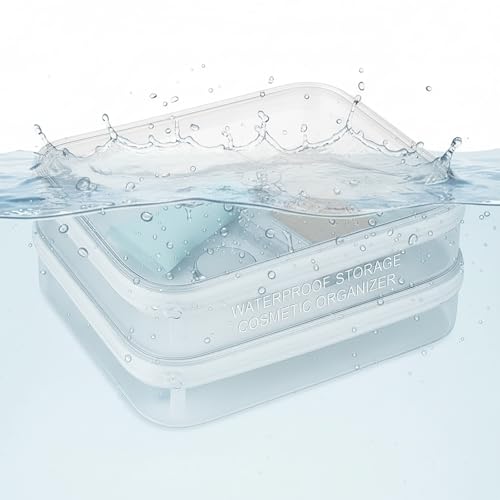 Clear Hard Shell Zipper Case, PET Travel Organizer Box, Transparent Storage Case for Cosmetics Toiletries, Toy Container for Home, Office, Stationery,2L+1M+1S