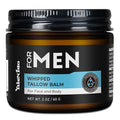 Wrinkle Defense Tallow Balm for Men ? Anti-Aging Whipped Beef Tallow with Jojoba Oil for Deep Hydration, Clean Scent Non-Greasy Skincare for Men