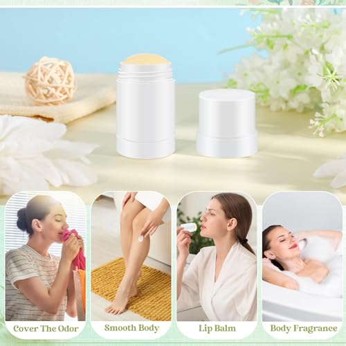 30ml White Deodorant Containers Set - Empty Travel Stick for Homemade Cosmetics