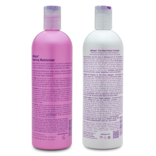 Aphogee Double Bundle Hair Treatment Set - 16 Fl Oz Protein & Moisturizer (Pack of 2)