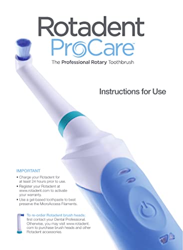 Rotadent ProCare Short-Tip Toothbrush Head - Fits ProCare Models
