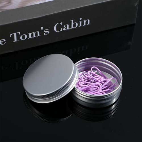 50-Pack Refillable Aluminum Cosmetic Jars with Screw Lids - Lip Balm & Cream Containers