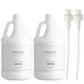 Hotel Body Lotion in Gallon Size 1 Gallon Each Total 2 Gallon Jugs with Extra Pump Dispenser to Refill Wall-mounted and Stand Dispenser Aloe vera, Green Tea Extract Infused Hotel Toiletries