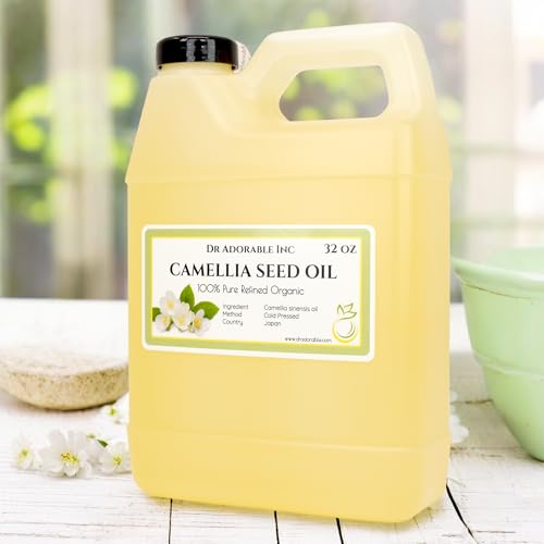 Pure Organic Camellia Seed Oil - Cold Pressed, Hydrating Skin & Hair Oil